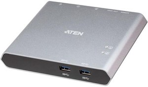 Resim Aten-US3310 2-Port Usb-C Gen 1 Dock Switch With Power Pass-Through 