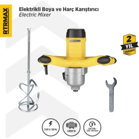 Resim Rtrmax RTM396 Elektrikli Boya ve Harç Karıştırıcı 1800 W 140 mm 