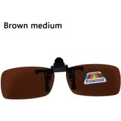 Resim Terokk Unisex Klip-polarize Sürüş Gözlükleri Uv400 Gündüz/gece Kullanım Flip-up Lensgreen51gri Gri 