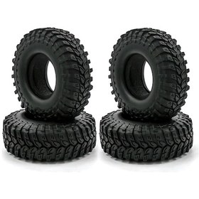 Resim Lemestar 1/10 Rc Araba İçin 4 Adet Kauçuk Lastik - Trx4, Scx10, 90046, 90047, Cc01 Uyumlu - Dış Çap:115mm, Genişlik:40mm 