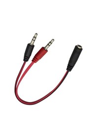 Resim 2 Erkek 1 Dişi 3.5mm Kulaklık Mikrofon Ayırıcı 