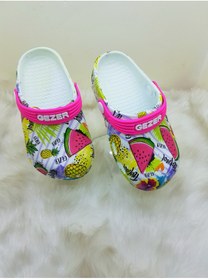 Resim Gezer Kız Çocuk Karpuz Desenli Crocs Model Hem Terlik Hem Sandalet Yumuşak Hafif Terlik 