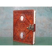 Resim Taşlı Deri Defter Model 2 
