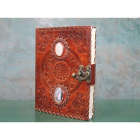 Resim Taşlı Deri Defter Model 2 