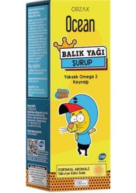 Resim Ocean Balık Yağı Şurubu Portakal Aromalı Kral Şakir 150 ML 