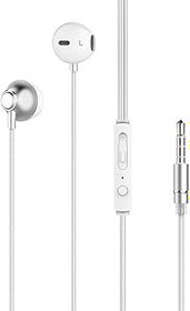 Resim Lucatech Mikrofonlu Kablolu Kulaklık Samsung Galaxy A14 / A13 / A21s / A70 / A31 / M21 ile Uyumlu (Beyaz) 
