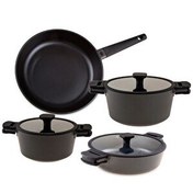 Resim Jumbo Black Cook 7 Parça Döküm Tencere Seti 