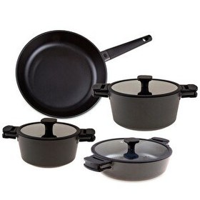 Resim Jumbo Black Cook 7 Parça Döküm Tencere Seti 