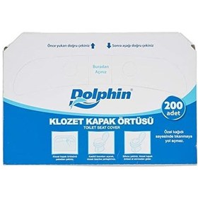 Resim Klozet Kapak Örtüsü 200lü Açık Ahşap 