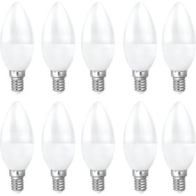Resim Noas 7w E14 Duy Led Mum Ampul Beyaz Renk 6500 Kelvin 630 Lümen 10 Adet 