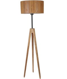 Resim Lumexx KANARYA YANIK LAMBADER SİLİNDİR BAMBU 01 ABAJURLU 