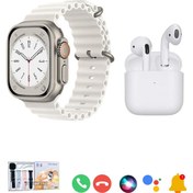 Resim BYRTECH T20 Watch Ultra 2 4 Kordonlu Akıllı Saat + Air Pro 5 Bluetooth Kulaklık İkili Paket 