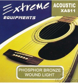 Resim Extreme Xas11 Takım Tel Akustik Gitar Teli 011- 