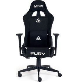 Resim Titanseat Fury Black Kumaş Oyuncu Koltuğu Siyah 