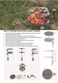 Resim Kamp Izgarası 3300 / Çap: 33 Cm / Portatıf / Baba's Campıng 
