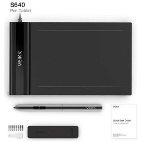 Resim Veikk S640 6 x 4" 8192 Levels 5080 LPI Grafik Tablet + Kalem 