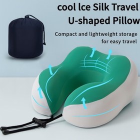 Resim 1 Adet Ergonomik Seyahat Yastığı - U Şekilli Tasarım, Havayolu Modu için (Uçak, Araba, Ev Kullanımı) Taşınabilir Destekli Kompakt ve Sağlam Strüktür Dolgu Malzemeli Yetişkinler iÇİn U-ŞekilYastık, Çok Renk SecenegI Mevcut (Gri Gösterildi), Omuz Desteği, Çok Amaçlı Seyahat Ve Yatış Yastığı 