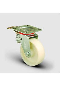 Resim EK01ZBZ125F Döner Tablalı Frenli Poliamid Tekerlek Çap:125 