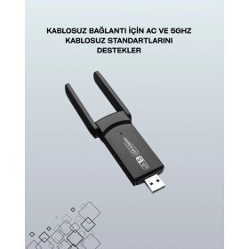 Resim Herşeytrend USB Wifi Adaptör – 1200 Mbps Hız 