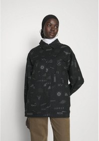 Resim Jordan Trucker All-over Printed Full Snap Fastener Kadın Ceket Ndd Sport Siyah 