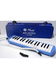 Resim Melodika 32 Tuşlu Çantalı Mavi - Kırmızı 