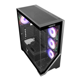 Resim Vento VG4202FLA Atx Tower, 850W 80+ Siyah, Temperli Cam, Rgb, Mesh, Atx Gamıng Kasa 