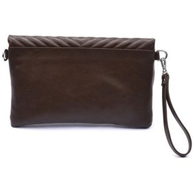 Resim Barbara Kadın Clutch Çanta 67-6010 Kahve - Kahve Kahverengi 
