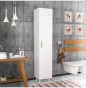 Resim Moonlife 5 Raflı Banyo Boy Dolabı Çok Renkli 