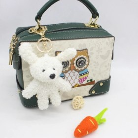 Resim Silver1 Yeni Iyi Şanslar Maskot Peluş Bebek Kolye Sevimli Küçük Ejderha Karikatür Bebek Çanta Çekicilik Anahtarlık Küçük Kolye (Yurt Dışından) 