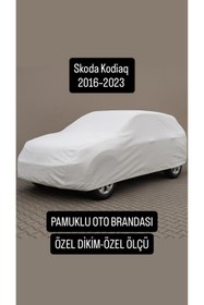 Resim içel çadır Skoda Kodiaq 2016-2023 Pamuklu Oto Çadırı - Özel Dikim Özel Ölçü Dolu Koruma 