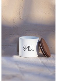 Resim Rakle Nero Seramik Ahşap Kapaklı 3'lü Baharatlık Seti 345 Cc Renkli 