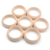 Resim 3/5 Adet Ahşap Bilezik, Sanat ve El İşleri Projeleri için Bitmemiş Doğal Yuvarlak Ahşap Bilezik DIY Takı Yapımı (Boncuklar) 