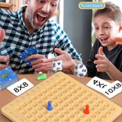 Resim Çocuklar için tasarlanmış bir Çarpım Tablosu Seti, Eğitici Oyunlar ve Ebeveyn-Çocuk Partileri için, Matematik Çarpımı Girişinde Kullanılan Bir Aracı Olarak Hizmet Eder. 