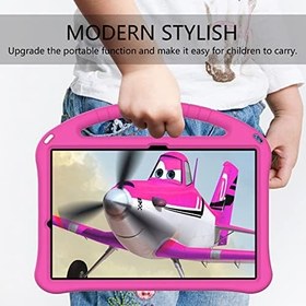 Resim Tablet Kılıfları Çocuklarla uyumlu Huawei Matepad Pro 12.6 (2021) Kılıfı, Kids ile Uyumlu Eva Şok geçirmez Hafif Damalı Stand Tablet Kılıfı Tablet PC Kılıfı(Rose Red) 