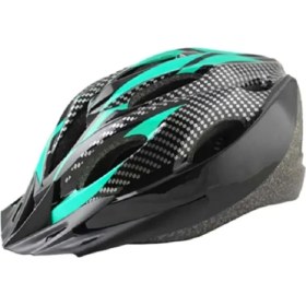 Resim Yetişkin Bisiklet Kaskı Yeşil-Siyah 