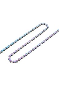 Resim Vona Vxm 9 Speed Rainbow Mtb / Yol Bisiklet Zinciri 116 Link Power Link Bağlantılı Renkli Tasarım 