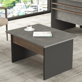 Resim L'occi Concept Darian B Ofis Sehpası 80CM*60CM Kahve-Beton-Antrasit Dr2-Cga 