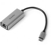 Resim Dark USB 3.1 Type-C Gigabit 10/100/1000 LAN Ethernet Dönüştürücü Adaptör (DK-AC-U31X3GL2) 