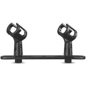 Resim A16 Çift Başlı Mikrofon Klipsi Alüminyum Direk Mikrofon Aksesuarları 