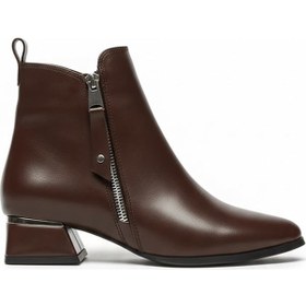 Resim Kahverengi Kadın Topuklu Bot 659.700-1 Kahverengi 