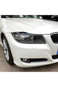 Resim HYM TUNİNG BMW 3 SERİSİ E90 Uyumlu FAR KAŞI 2005 2012 PARLAK SİYAH FAR ÜSTÜ KAŞ PIANO BLACK 