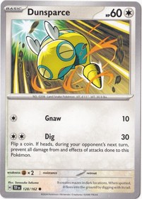 Resim Dunsparce 128/162 - Temporal Forces - Pokemon Kartı Mint 