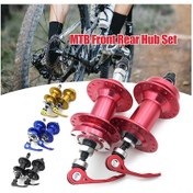 Resim Reedark Mountain Bike 36 Delikli Alüminyum Disk Fren Tolak Seti - Ön Ve Arka Tolak, Hızlı Çıkartma, Dirt Ve Su Engellici - Mavi 