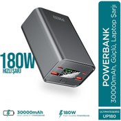 Resim Phixi Ultimate Up180 30000mah 180w Süper Hızlı Şarj Cihazı - Laptop Şarj Edebilir Powerbank - 2 Usb 