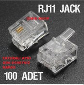 Resim Rj11 Telefon Jack 100Lü Bir Paket Telefon Jakı 
