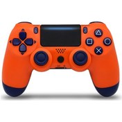 Resim 4. Nesil Ps4 Konsolu Kablosuz Bluetooth Oyun Kumandası Işıklı Ps4 Şarj Kumandası Gün Batımı Turuncu 