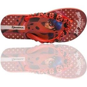 Resim İpanema Ladybug Çocuk Parmak Arası Terlik Siyah Kırmızı 30/35 WPP0283 Kırmızı 