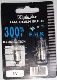 Resim POWER Şapkalı Geçmeli E10 Duy 6 V 0,85 A Halojen Ampul Iki Adet 