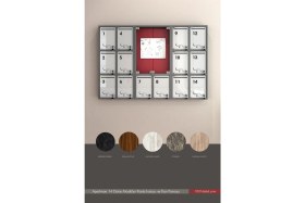 Resim 1001 Dijital - 14 Dairelik Apartman Ilan Panosu ve Posta Kutusu 