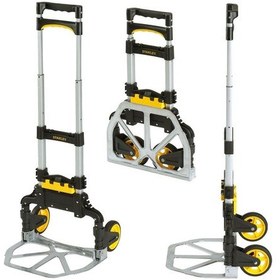 Resim Stanley Ft509 70kg Katlanır Alüminyum El Arabası + Ft505 25kg Katlanır Çok Amaçlı Taşıma Sepeti 